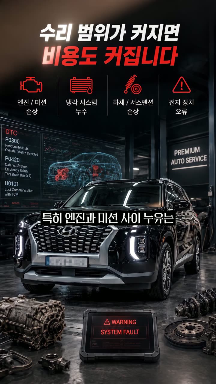 카바조 자동차 서비스 쇼츠 — 자동차 쇼츠·릴스 편집 제작 사례