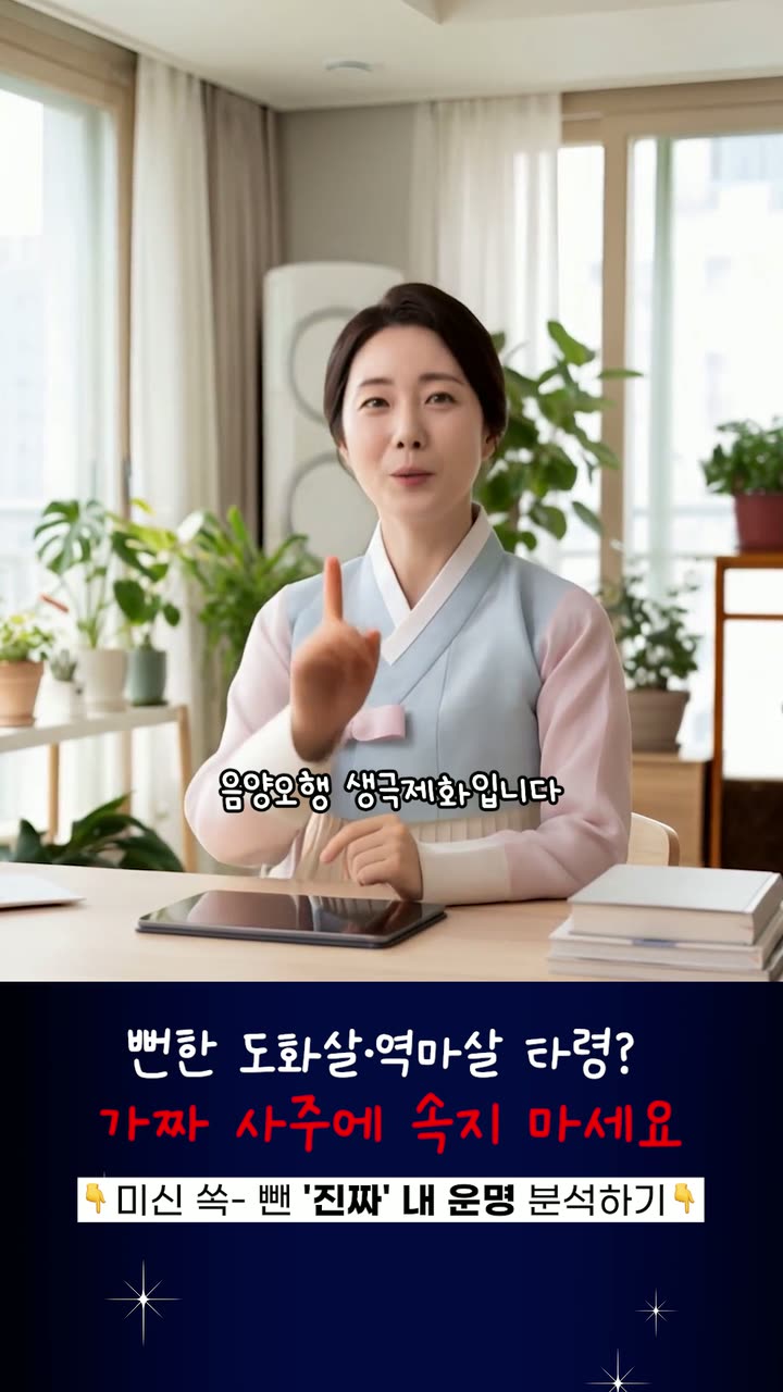 도경명리 서비스 홍보 숏폼 — 브랜드·서비스 쇼츠·릴스 편집 제작 사례