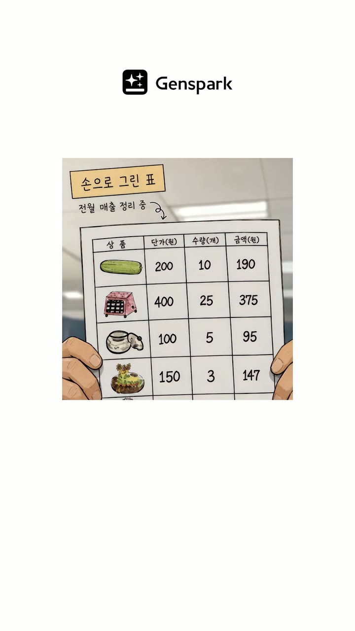 젠스파크 Genspark AI 서비스 숏폼 · 1편 — 브랜드·서비스 AI 영상 제작 사례