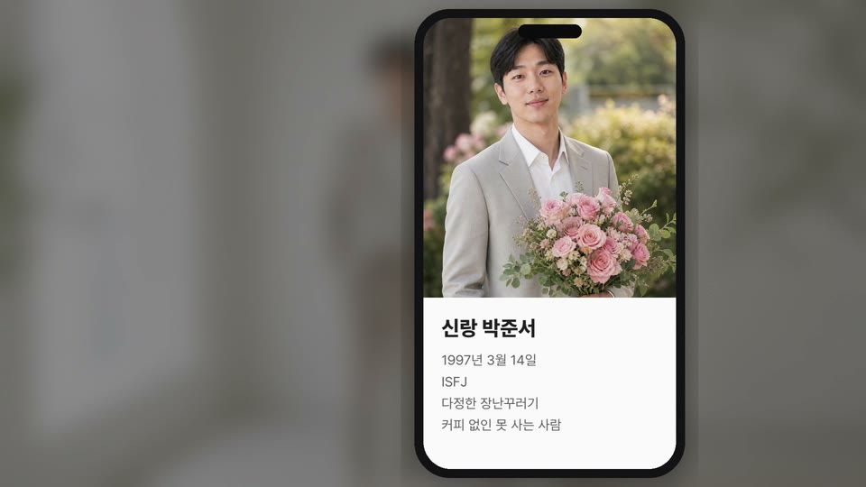영상통화 식전영상 템플릿 장면